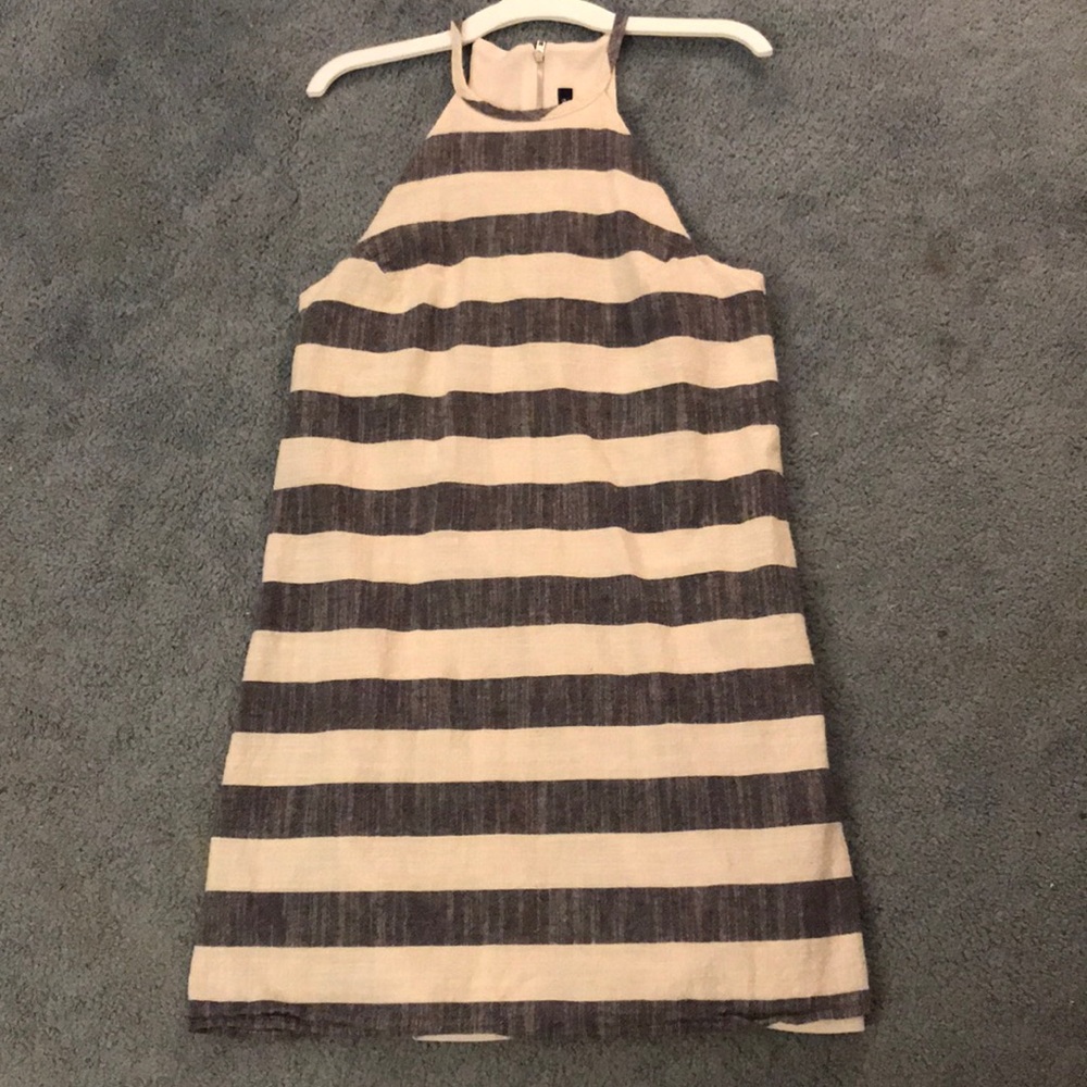 sleeveless Striped Midi Dress